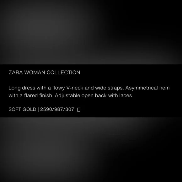 ZARA ZW COLLECTION SATIN LONG DRESS - Picture 13 of 14